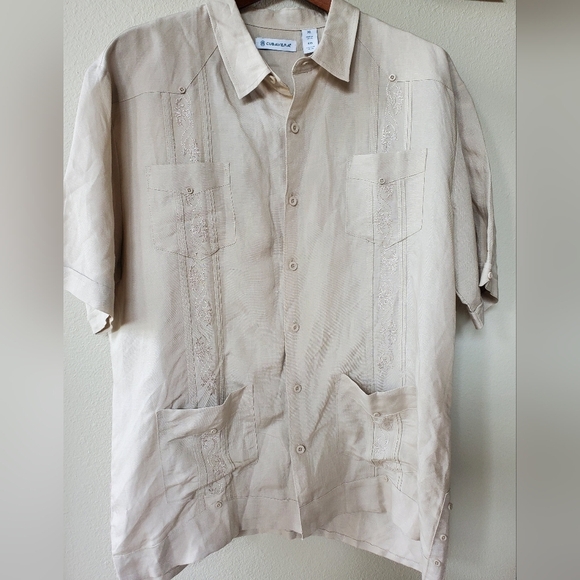 Cubavera Mens Short Sleeve Button Down Size XL - Picture 1 of 5
